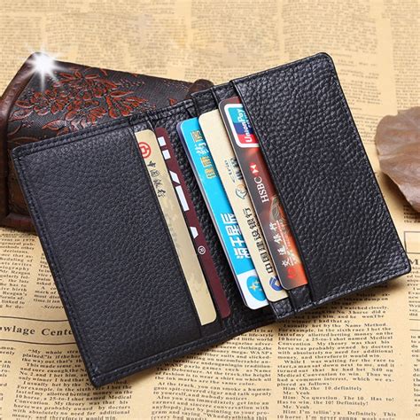 mens black business card holder